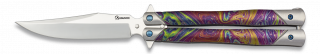 Butterfly knife ALBAINOX 3D colorful