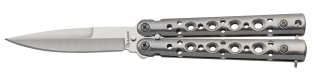 Albainox bright steel balisong