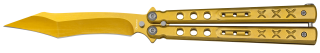 Albainox golden titanium balisong