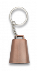 Cowbell key-ring. Bronze