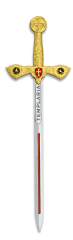 Espada zinc Templaria. 17.4 cm.TOLE10