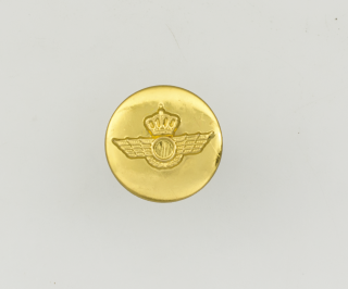 Bouton métallique uniforme.Armée air ESP