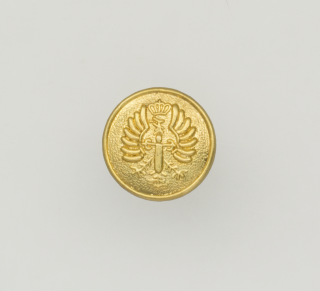 Metal button for uniform. Sp land force