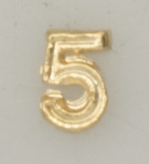 Numerical pin. 5. Golden