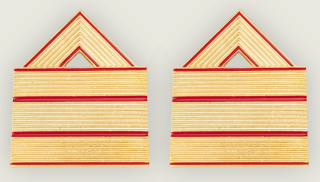 Metal braid. 1st Sergeant