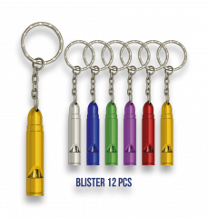 Assorted colours whistle.1 pc.Blister 12