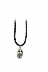 Pendentif grenade. Zinc