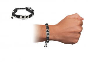 Leatherette handcuffs bracelet