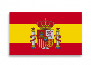 Wax drop sticker. Spanish flag. Little