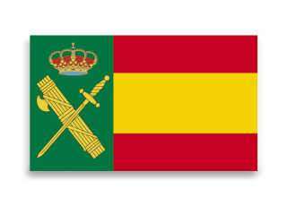 Wax drop sticker. SP Guardia Civil. Big