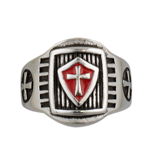 Anillo cruz templarios