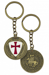 templar shield keychain