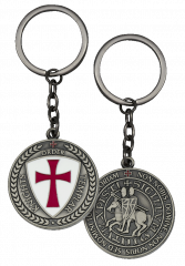 templar shield keychain