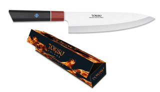 couteau de cuisine tokisu rouge