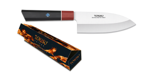 couteau de cuisine tokisu rouge