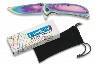 Couteau pliant RAINBOW 7 cm. Clip