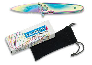 Rainbow pocket knife. Blade 6.2 cm