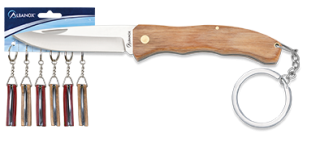 Albainox wood key-ring penknife