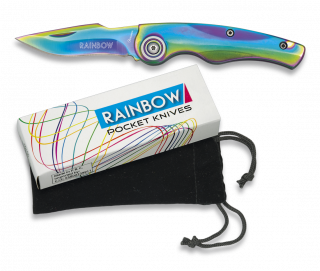 Rainbow penknife. Blade 6.4 cm