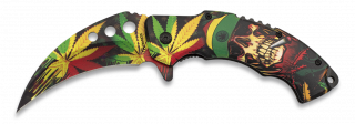 Navaja Albainox 3D Relieve Marijuana