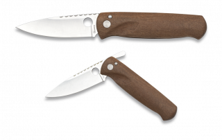 Albainox pocket knife. Natural wood. 7.5