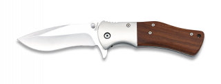 Albainox pocket knife. Steel bolster.