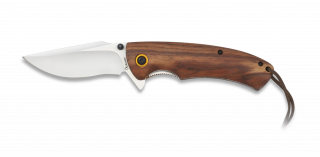 Albainox red wood pocket knife.Blade 8