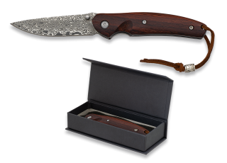 Albainox damascus penknife.Blade 7 c.Box