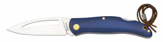 Albainox pocket knife. Blue pakkawood