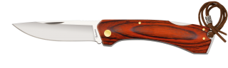 Albainox red pakkawood pocket knife