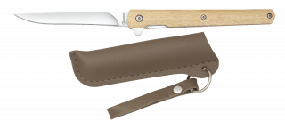 Albainox pocket knife. Natural wood grip