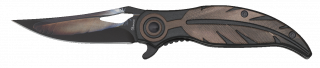 Albainox feather black 3D folding knife