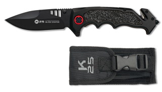 K25 black tactical penknife. Blade 9.6 c