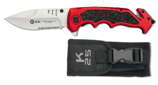K25 tactical penknife. Red/black. Bl.9.6