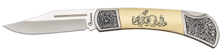 Albainox pocket knife decorated on both sides