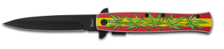 navaja Marijuana ABS 3D. hoja: 10 cm