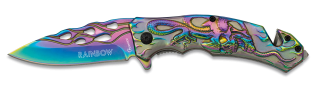 Canif Albainox Rainbow Crâne/Serpent