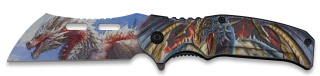 navaja Albainox ABS dragones. h. 8.5 cm
