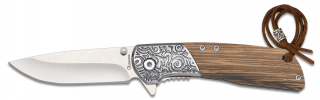 Albainox zebra wood penknife. Blade 6.7
