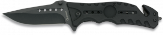 Albainox no serration black pocket knife