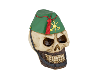 Legionnaire skull resin head. 15 cm