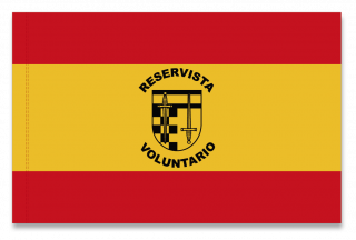 Spain flag. Reservista Voluntario