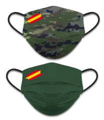 Mascarillas reversibles militares