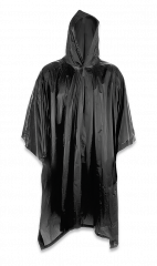 Barbaric black poncho raincoat