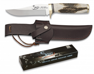 Albainox knife. Deer. Sheath. Blade 12.3