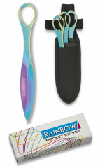 Set 3 Rainbow throwers with sheat