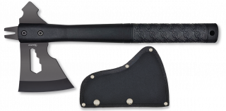 Albainox black axe. Nylon sheath 33 cm