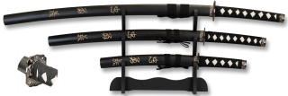 set katanas Tole10 negras.
