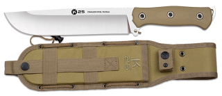 K25 G10/CNC machete. Coyote. Blade 22 cm