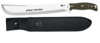 Machete K25 "Great Hunter" G.10 verde-ne